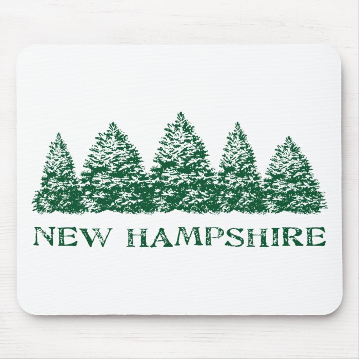 NH Winter Evergreens Mouse Pad