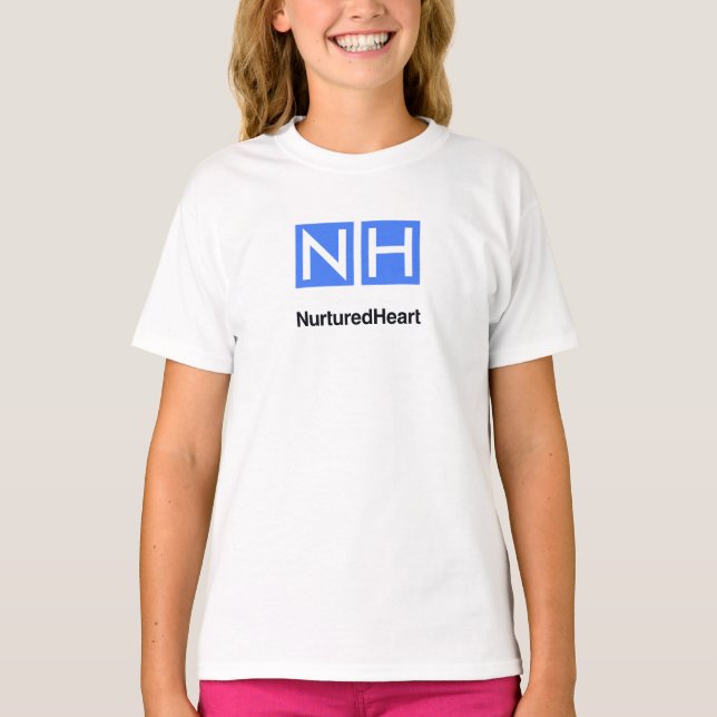 NHI Kids White Tshirt with logo (Front)