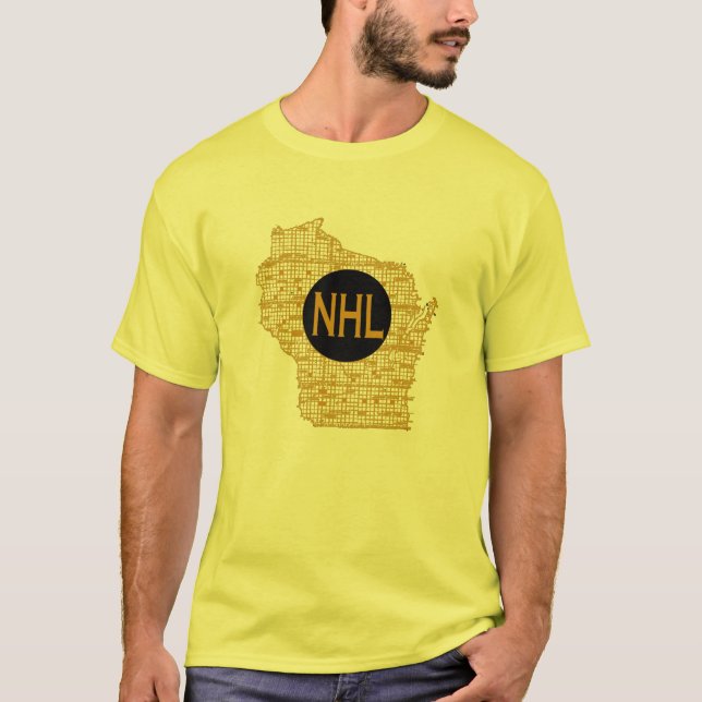 NHL in Wisconsin T-Shirt (Front)