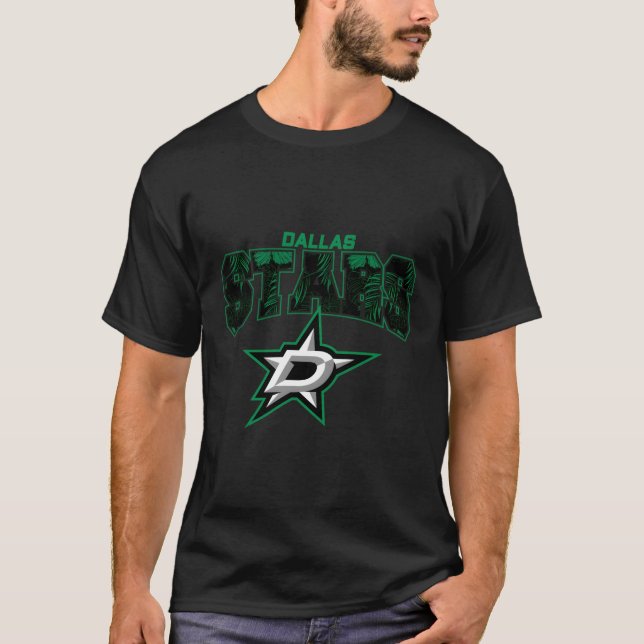Nhl Surf Skate Dallas Stars Palm Beach T-Shirt (Front)