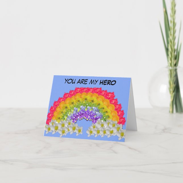 🌈NHS heroes 🌈 Letterpress Thank You Card (Front)