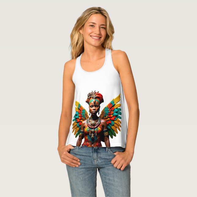 Nia Safiri African Tribal Fairy Tank Top (Front Full)