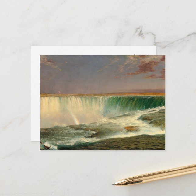 Niagara by Frederic Edwin Church Holiday Postcard (Front/Back In Situ)