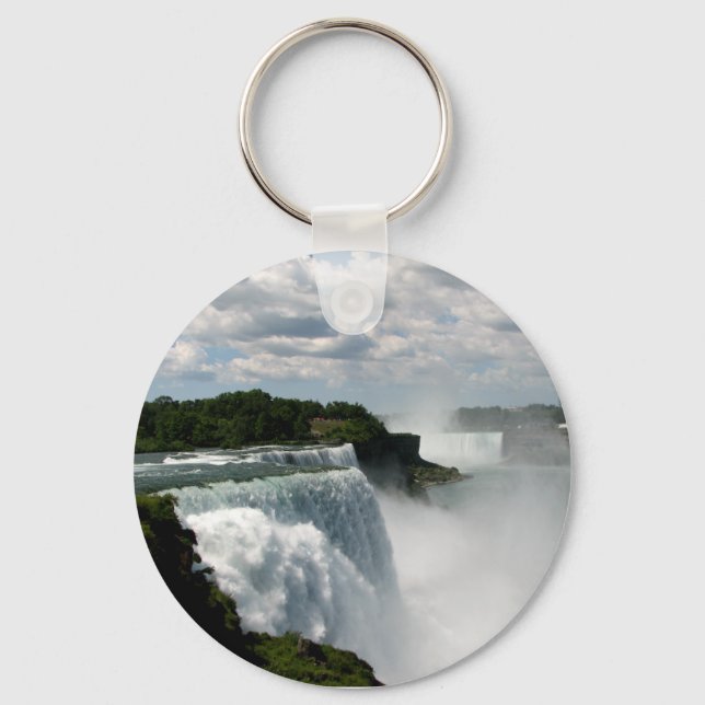 Niagara Falls: American & Canadian Horseshoe Falls Keychain (Front)