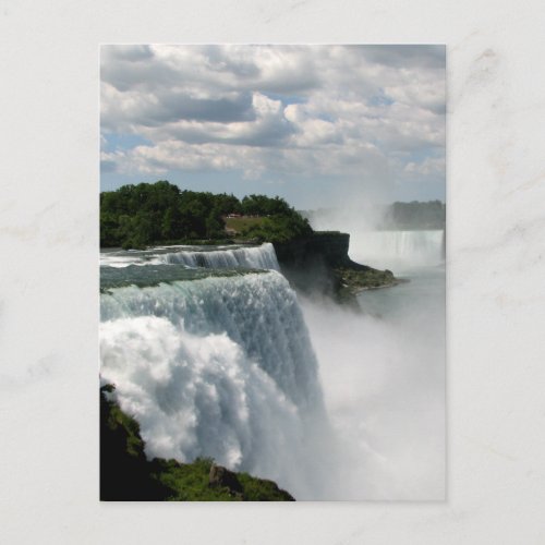Niagara Falls American  Canadian Horseshoe Falls Postcard