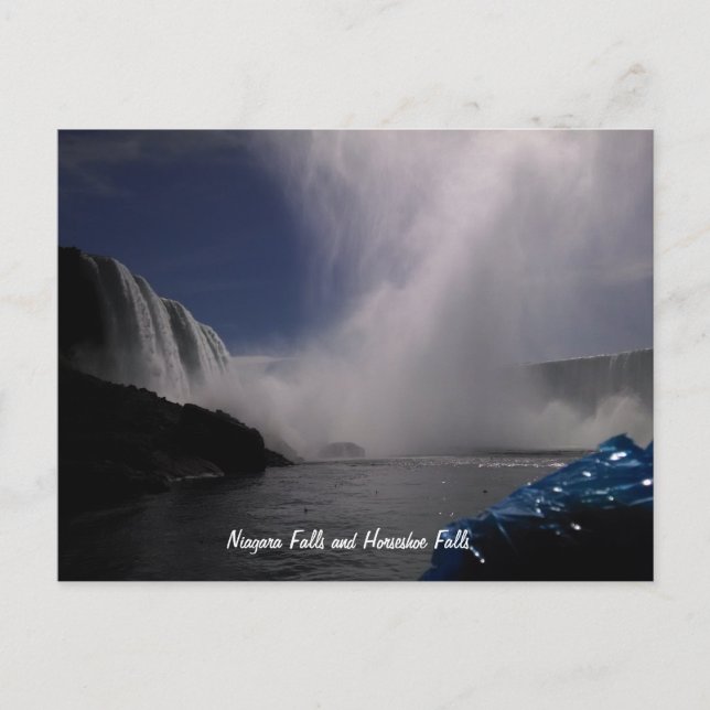 Niagara Falls and Horseshoe Falls Postcard (Front)