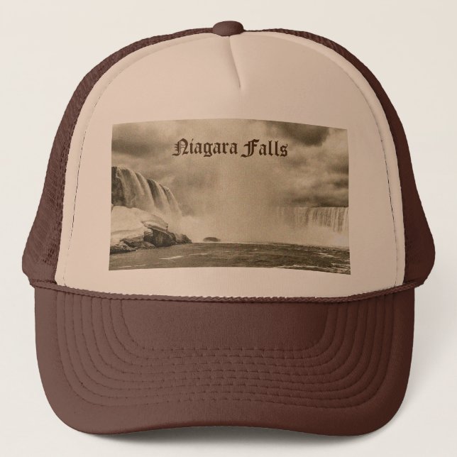 Niagara Falls Antique Sepia Trucker Hat (Front)