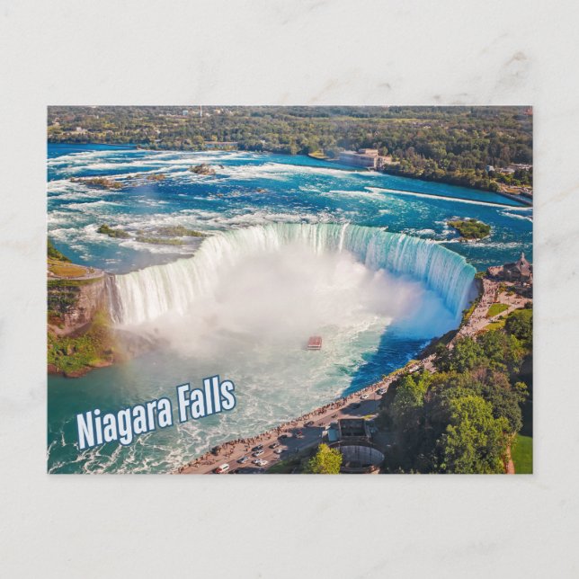 Niagara Falls Arial View  Postcard (Front)