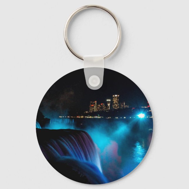 Niagara Falls at night Keychain (Front)