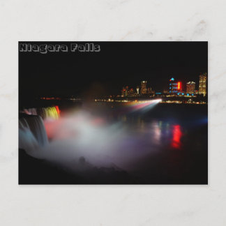 Niagara Falls At Night Postcard