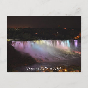 Niagara Falls at Night Postcard