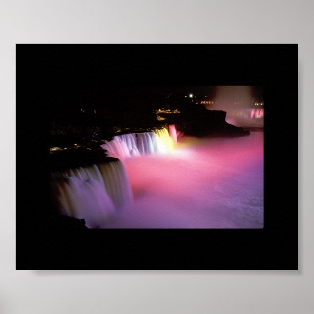 Niagara Falls at Night Poster (Front)