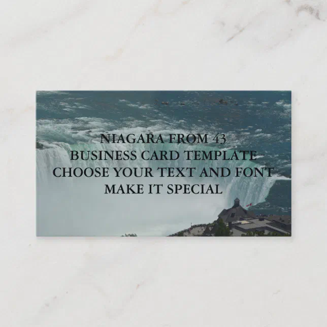 NIAGARA FALLS BUSINESS CARD TEMPLATE Zazzle