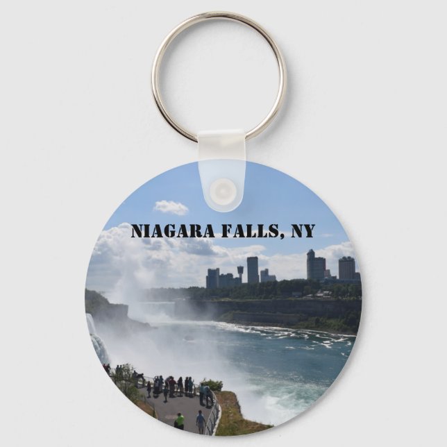 Niagara Falls Button Keychain (Front)