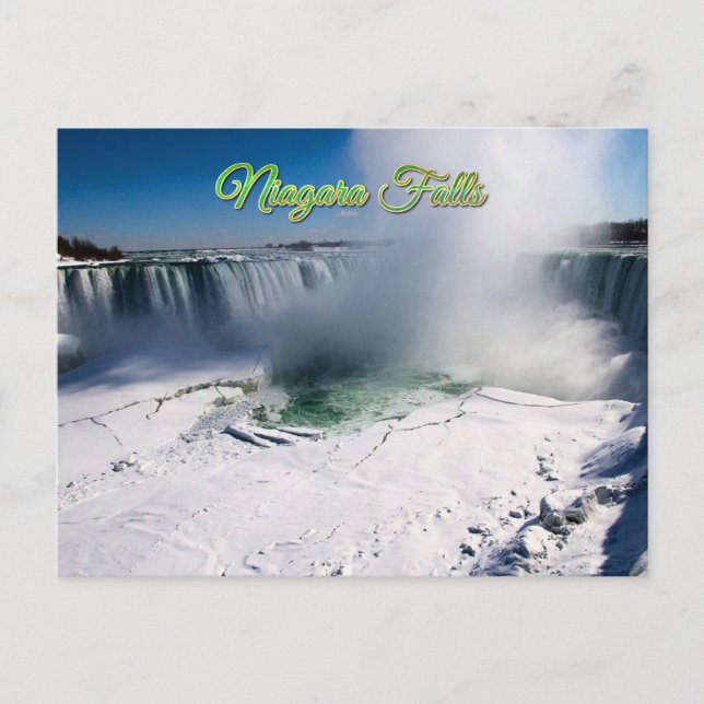 Niagara Falls Canada in winter Postcard (Front)