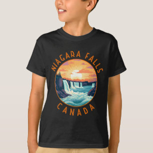 Niagara Falls Canada Retro Distressed Circle _1 T-Shirt