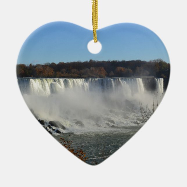 Niagara falls ceramic ornament (Front)
