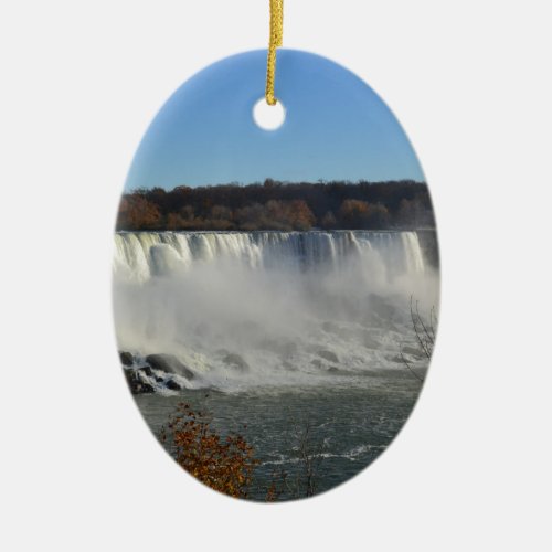 Niagara falls ceramic ornament