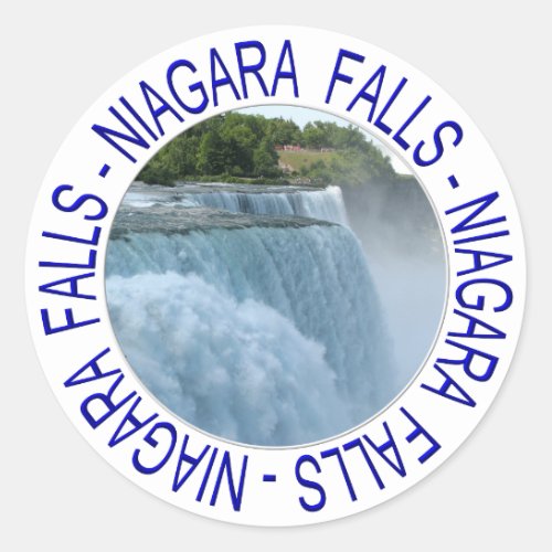 Niagara Falls Classic Round Sticker