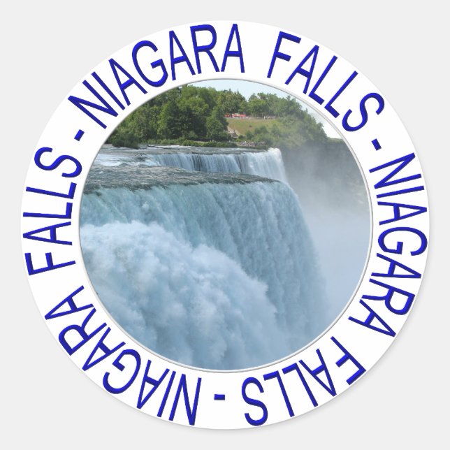 Niagara Falls Classic Round Sticker (Front)
