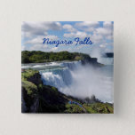 Niagara Falls Design Metal Button at Zazzle