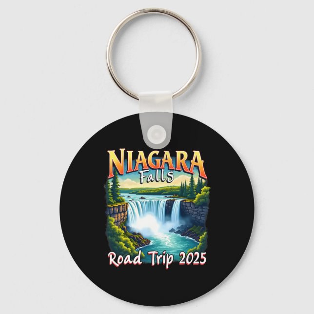 Niagara Falls Family Vacation Road Trip 2025 Trip  Keychain (Front)