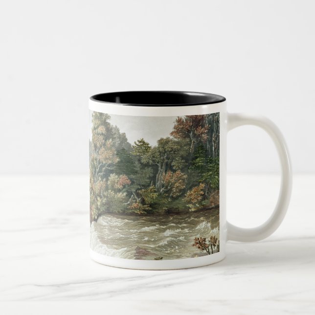 Niagara Falls, from Goat Island Two-Tone Coffee Mug (Right)