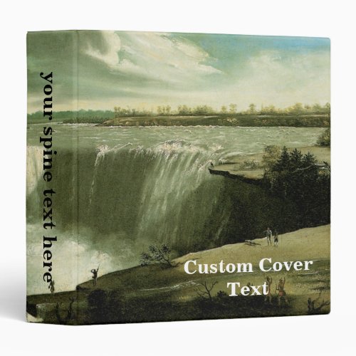 Niagara Falls From Table Rock by John Vanderlyn 3 Ring Binder