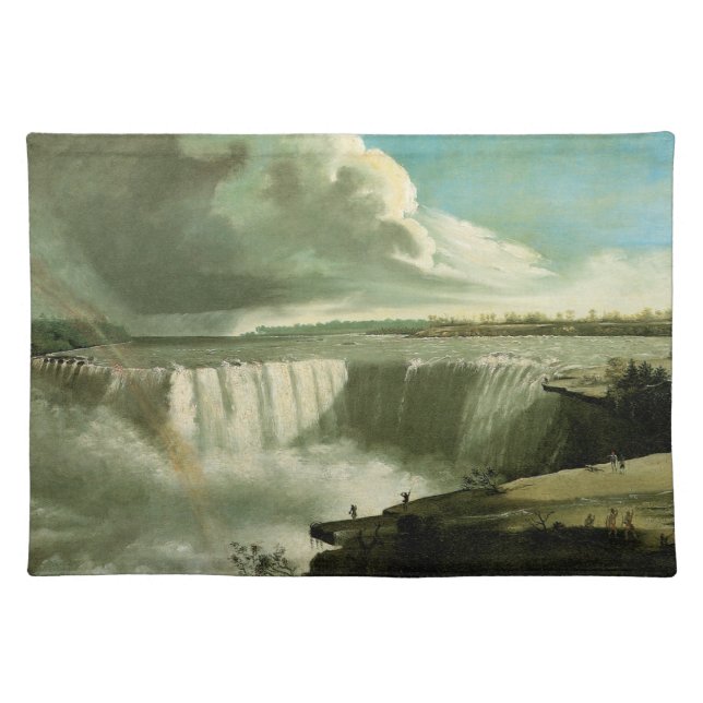 Niagara Falls From Table Rock by John Vanderlyn Cloth Placemat (Front)
