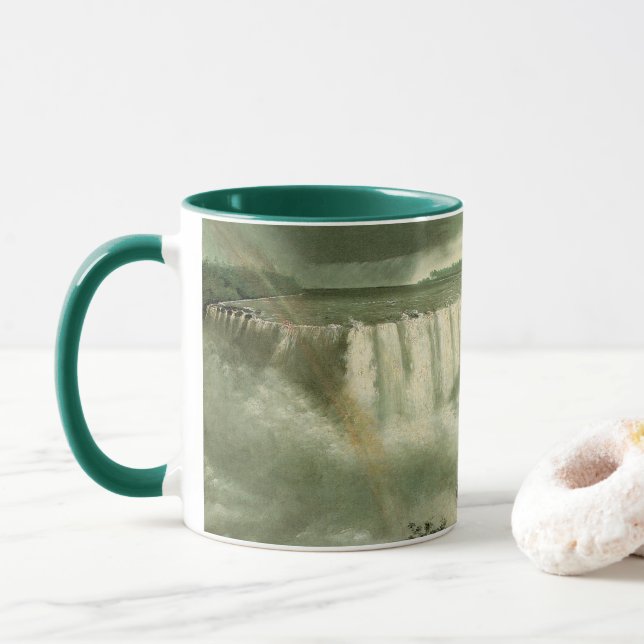 Niagara Falls From Table Rock by John Vanderlyn Mug (With Donut)