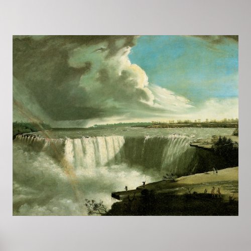 Niagara Falls From Table Rock by John Vanderlyn Poster