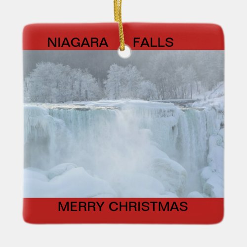 Niagara Falls Frozen Christmas Ornament