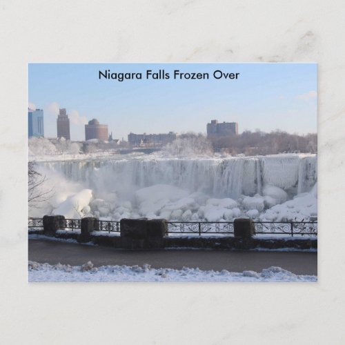 Niagara Falls Frozen Over Postcard