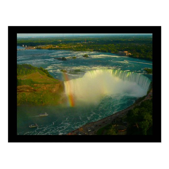 niagara falls horse shoe postcard