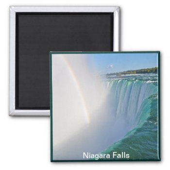 Niagara Falls Horseshoe Falls & Rainbow Magnet by RavenSpiritPrints at Zazzle