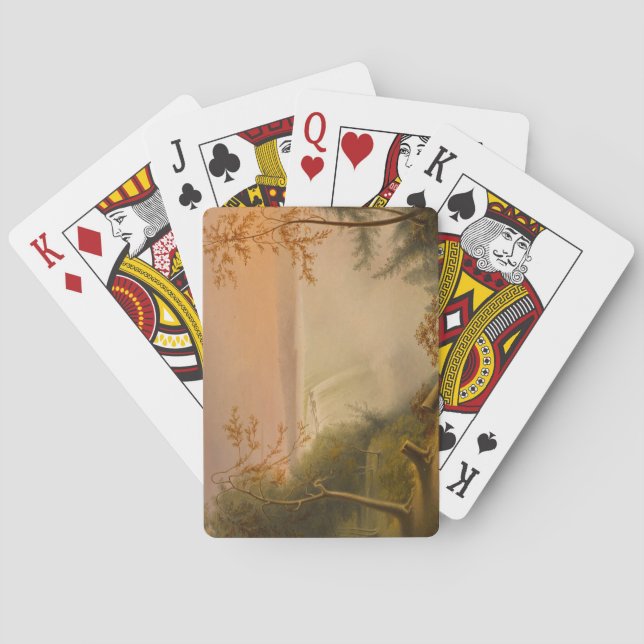 Niagara Falls (Horseshoe Falls) (Rembrandt Peale) Poker Cards (Back)