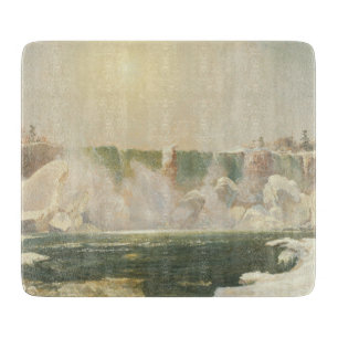 Niagara Falls in Winter (Ice in the Water) Cutting Board