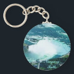 Niagara Falls keychain<br><div class="desc">Vibrant colors covered with scratch- and UV-resistant Mylar Tight-fitting clasp keeps your keys together 2¼" round - fits nicely in your pocket or purse</div>