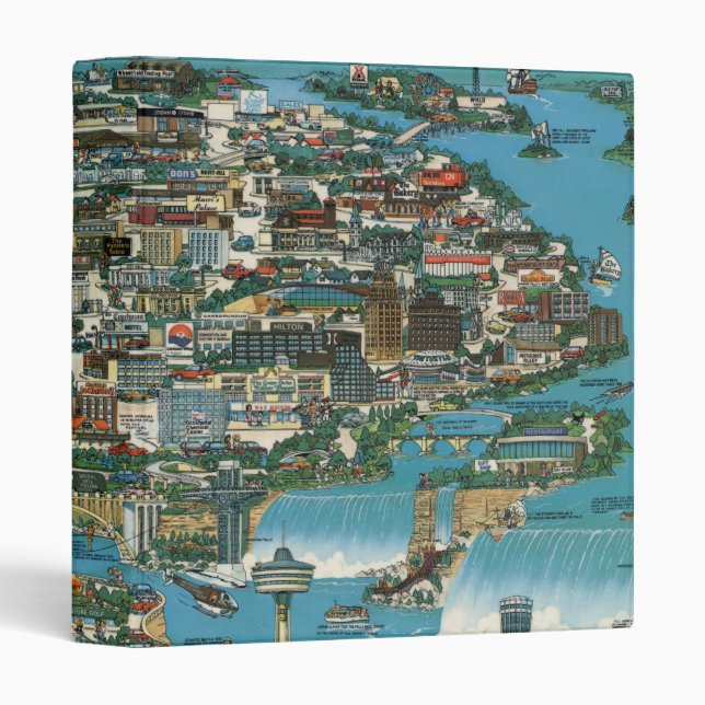 Niagara Falls Map 3 Ring Binder (Front/Spine)