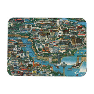 Niagara Falls Map Magnet