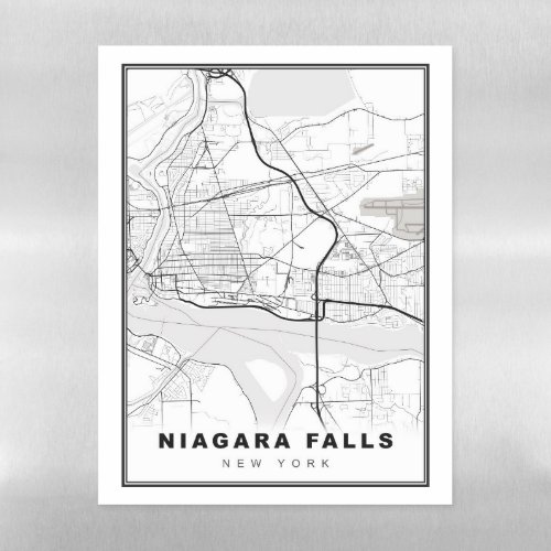 Niagara Falls Map Magnetic Dry Erase Sheet