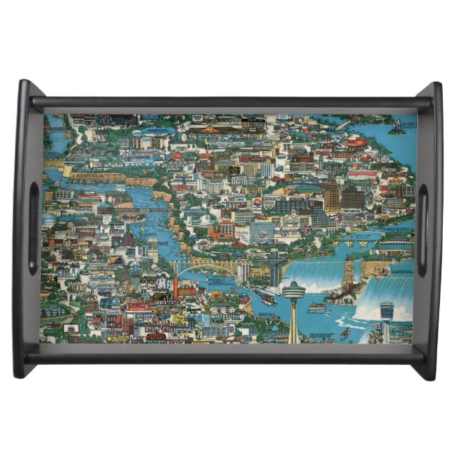 Niagara Falls Map Serving Tray (Front)