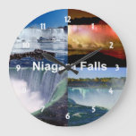 Niagara Falls New York Large Clock at Zazzle