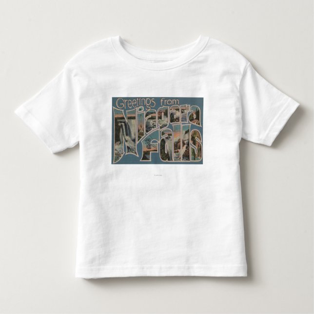 Niagara Falls, New York - Large Letter Scenes 4 Toddler T-shirt (Front)