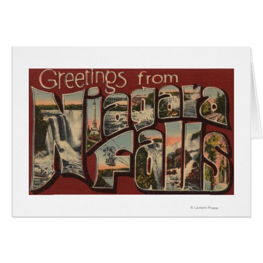 Niagara Falls, New York - Large Letter Scenes 5 Cards (Front Horizontal)