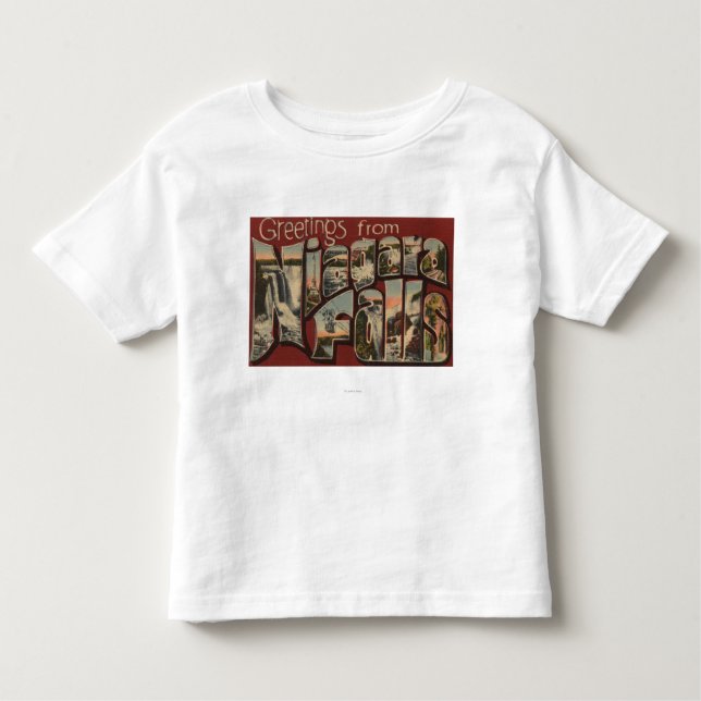 Niagara Falls, New York - Large Letter Scenes 5 Toddler T-shirt (Front)