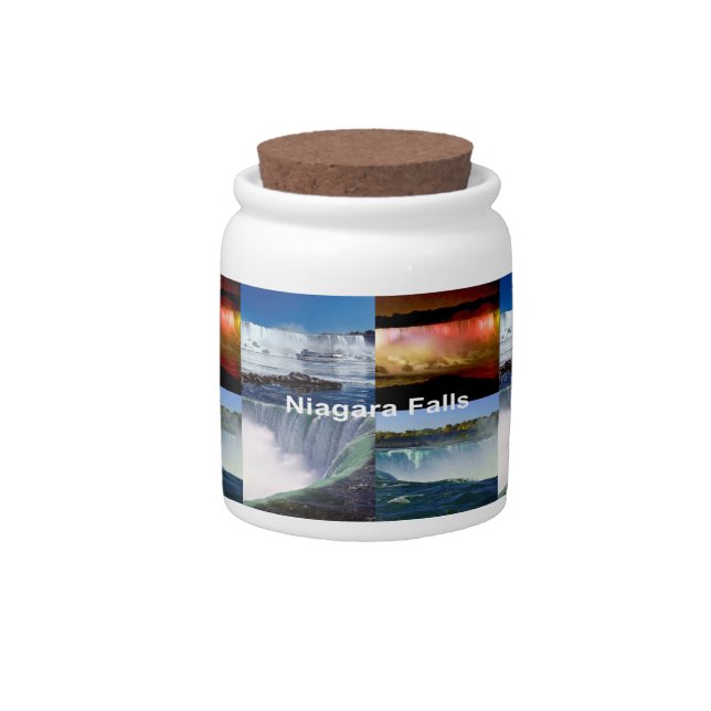 Niagara Falls New York Photo Views Candy Jar (Front)