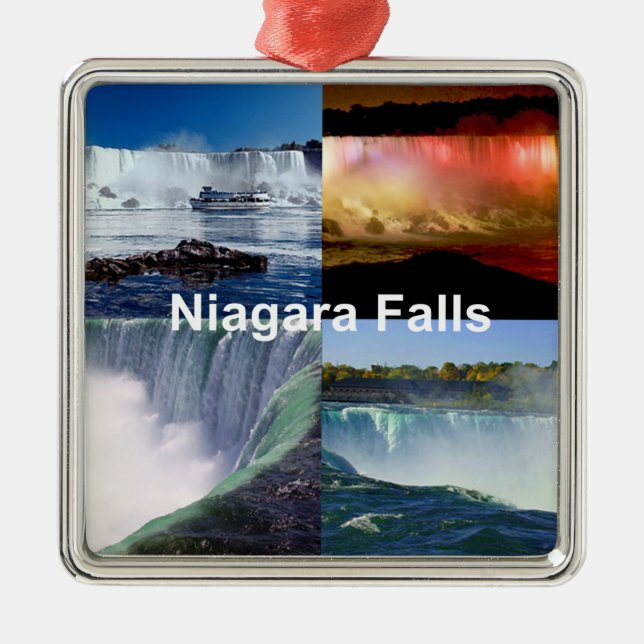 Niagara Falls New York Photo Views Metal Ornament (Front)