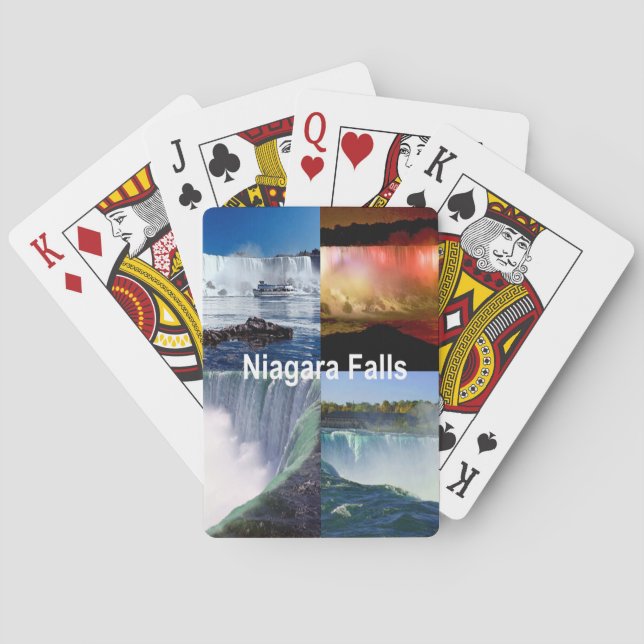 Niagara Falls New York Photo Views Poker Cards (Back)