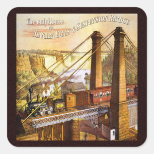 Niagara Falls New York Photo Views Square Sticker